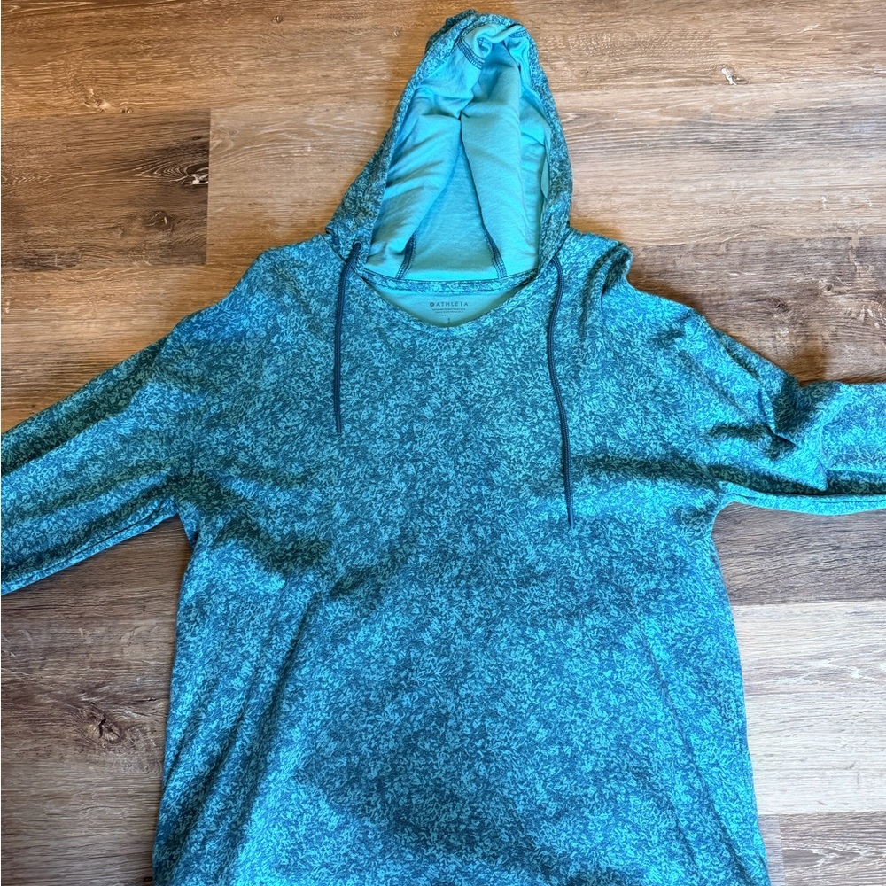Athleta Heathered Blue Sweatshirt